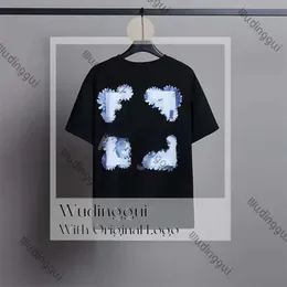 2024 Designer camicia uomo donna camicia firmata off withe t-shirt Camicie da uomo Unisex Casual Harajuku Pullover Streetwear Felpa T-shirt da uomo 643