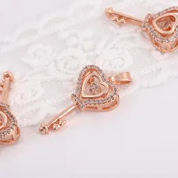 Key Necklace Titanium teel Fashion Pendant Micro-inlaid Jewelry
