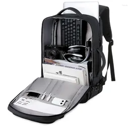 Plecak 40L Rozszerzalny Port ładujący USB English Gentleman 16-calowy laptopa worka Wodoodporna wielofunkcyjna podróż biznesowa