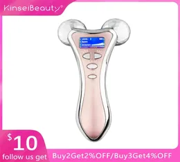 Massaggiatore a rulli per il viso 3D con vibrazione a microcorrente Dispositivo di sollevamento a microcorrente EMS Macchina rotante a forma di Y 4D 2201108831510