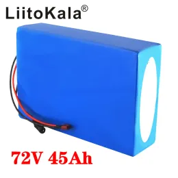 Liitokala 72V 45AH بطارية 72V للدراجات الكهربائية 72V 2000W بطارية سكوتر كهربائية 72V حزمة الليثيوم مع 30A BMS