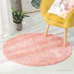 Carpets Round Chenille Hairy Floor Mat Bedside Doorway Bedroom Living Room Bathroom Absorbent Family