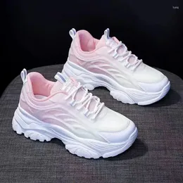 Casual Shoes Little White Female Spring And Autumn 2024 Women's Versatile Korean Version Thick Sole Elevated