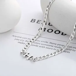 Yun Chaoxuan S925 Sterling Silver Korean Edition Minimalist Style Instagram Cool H Letter Thick Chain Hip Hop Punk Street Style Necklace