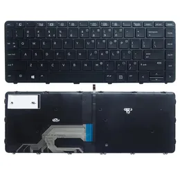 لوحة المفاتيح مع سلسلة خلفية لـ HP Probook 430 440 G3 G4 640 G2 Series