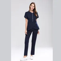 Medigo189 Women039s Calças de duas peças esfrega uniforme hospitalar Workwear Mulheres enfermeira de saúde Sala de cirurgia odontológica lavagem de mãos sui6801330