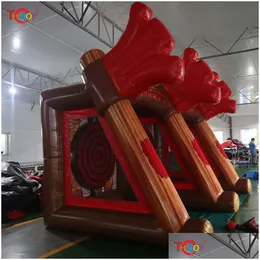 Advertising Inflatables Outdoor Games Activities Interactive Competition Inflatable Axe Throwing Carnival Sports Athletic Target Sho Otoga