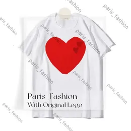 メンズTシャツデザイナーTシャツラブレッドハートCDGカジュアル女性Quanlity Loversシャツ刺繍