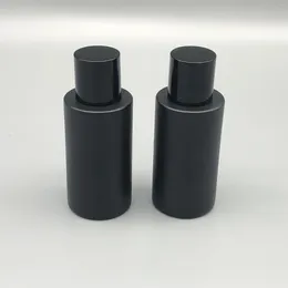 Garrafas de armazenamento 50ml garrafa de perfume premium portátil dispensador preto requintado spray cosmético vidro vazio