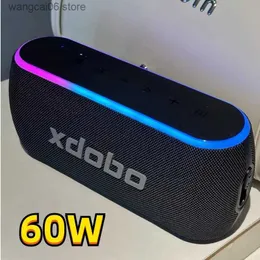 Tragbare Lautsprecher 60 W Hochleistungs-XDOBO X8 III Bluetooth-Lautsprecher IPX7 Outdoor Wasserdicht Beliebter Subwoofer Parante Bluetooth mit RGB-Licht Boombox T240323