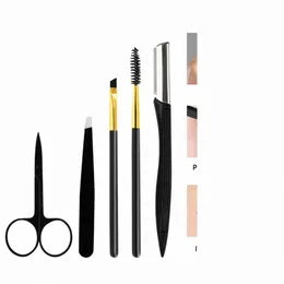 inbuty Augenbrauenrasierer 5/8-teiliges Augenbrauen-Trimmer-Set für Frauen, Gesichtshaar-Rasierer, Make-up-Werkzeuge, Klingen, Rasierer, Männer, Eyel-Bürstenzubehör E4xL #