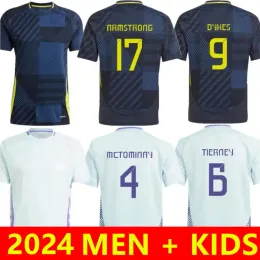 2024 Nationalmannschaft Robertson McGinn Soccer Jersey Scotlands Fußballhemden 24 25 Scottish Home Away Adams Christie McGregor McKenna Dykes Männer Kinder