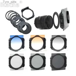 Filter Camera Lens Filter Kit ND2 ND4 ND8 Graderat Gray Orange Blue Filter+9 PCS Adapterfilter för Cokin P Set High QualityL2403