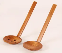 Japanese style Wooden Spoon Long Handle Colander Long Handle Utensils Ramen Soup Spoons Tableware Kitchen Utensil Tools7047736