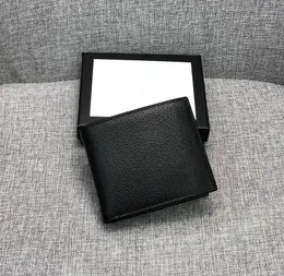 Oryginalny skórzany fold portfel Men Designer Money Clip Card Uchwyt do karty Męsą Modną retro Cowhide Portfel Portable cienki portfel pszczoły Krótkie portfele z pudełkiem 508565