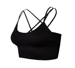 Mini Camisole BH Trådlös vadderad BRA -tank Topp Sömlös sportbh med remmar för kvinnor Girls73270768577386