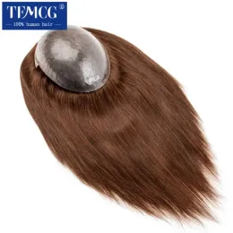 Toppers Topper For Women Injected Polyskin Hair Topper Chinese Culticle Remy Hairpieces for Women 14" 16" Toupee Women