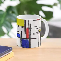 Kubki Mondrian Minimalist de Stijl Modern Art? Kubek do kawy Epitomegirl Duże słodkie i różne filiżanki