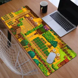 Kuddar Stardew Valley Gaming Laptops Large Mouse Pad Gamer Nonslip Mat PC Accessories Mausepad Deskmat Mousepad Mats Keyboard Cabinet