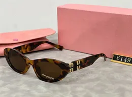 Mui Mui Óculos de Sol Moda Óculos Oval Frame Designer Sunglass Mulheres Anti-Radiação UV400 Lentes Polarizadas Mens Retro Cat Eye Óculos Com Original