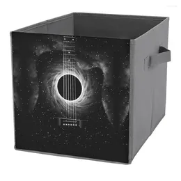 Storage Bags Black Hole Acoustic Guitar Essential For Bins Folding Box Organizer Division Of Socks Lifting Hand Port