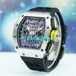 Richardmills Mens 손목 시계 스위스 스포츠 기계 시계 Mens Watch 1103 시계 자동 기계적 중공 시계 스위스 세계 유명한 RM1103 Tit HBGD