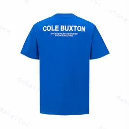 Erkek Tişörtler Cole Buxton Yaz Baharı Gevşek Yeşil Gri Beyaz Siyah Tişört Erkek Kadın Yüksek Kaliteli Klasik Slogan Baskı Üst Tee 603
