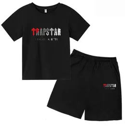 24 T-shirt firmate Set di abbigliamento Estate TRAPSTAR Maglietta Bambini Ragazzi Pantaloncini da spiaggia Streetwear Tuta Abbigliamento donna Ragazze Abbigliamento sportivo Marea estiva