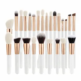 15 stücke Weiß Make-Up Pinsel Set Profial Lidschatten Foundati Pulver Ccealer Ctour Blending Pinsel Make-Up Schönheit Werkzeuge T8QL #