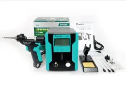 Desoldeerpompen Pro'skit Ss331h Esd Lcd Digitale Bga Dissaldatura Aspirazione Assorbimento elettrico Funzione di sonno Pompa dissaldante Pistola a ventosa per saldatura