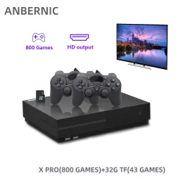 Konsole Anbernic Xpro Konsola gier wideo 64bit TV HDMIcompatible 800 Family Game X Pro Retro Game Player 32G TF 43 gry