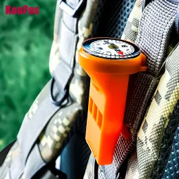 Compass Kanpas Whistle Clip Compass/ Luminous Compass för utomhus, dykning, vandring, jakt, livräddning, spårkörning