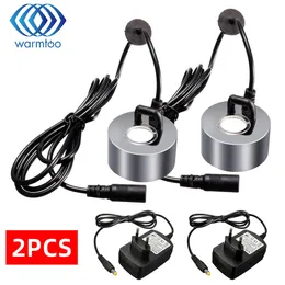 2 Stück 45 mm 24 V Ultraschall-Luftbefeuchter Mini-Nebelhersteller mit EU-Stecker Air Fogger Wasserbrunnen Teichzerstäuber Vernebler Zerstäuberkopf 240322