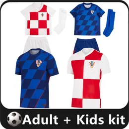 2024 2025 Euro Cup Modric Futebol Jerseys Croácia Seleção Nacional 24 25 Brekalo Perisic Camisa de Futebol Brozovic Kramaric Rebic Livakovic Homens Kits Kits Uniforme 1 8MDW