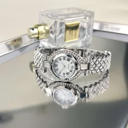 Man Ying Alloy Set Fashion Roman Diamond Bracelet Women's Watch