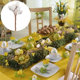 Decorative Flowers 27 Pcs Egg Twig Cutting Spring Floral Stems Artificial Easter Spotted Picks