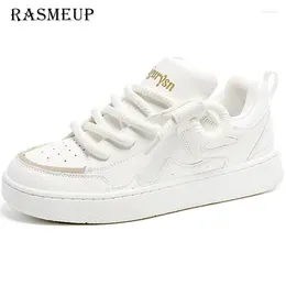 Casual Shoes Rasmeup 2024 mode sneakers män retro skateboard gata vita par utomhussporter