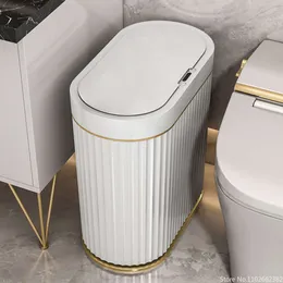 7l/9l lixo eletrônico automático inteligente sensor bin doméstico lata de lixo para cozinha banheiro