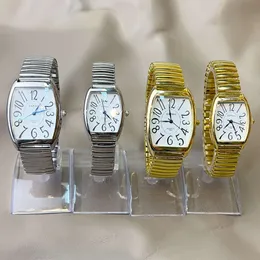 Новые мужские и женские наручные часы для пар с большим цифровым циферблатом и модными часами на резинке