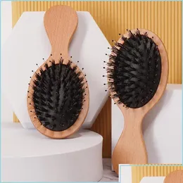 Disposable Comb Factory Air Cushion Mas Bristle Wide Tooth Double Head Flat Pointed Tail Professional Hair Salon Styling Combs Drop De Otlsr
