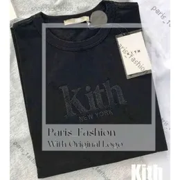 Kith camiseta homem bordado kith camiseta 3xl oversize homens mulheres nova york t camisa de alta qualidade 2024 verão topos camisetas 370