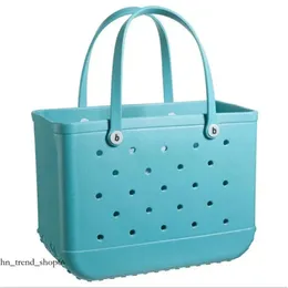 Partihandel Bogg Bag Silicone Beach Custom Tote Fashion Eva Plastic Beach Bags Women Summer 758