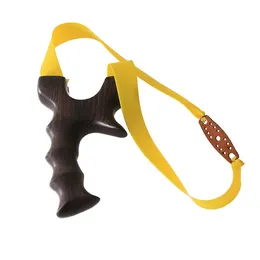 Wood Shipping Hunting Rosewood Free Sling Shot With Outdoor Elastic Slingshot Band Flat Catapult Rubber Shooting Portable Sports Shgjg