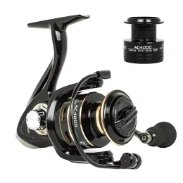 بكرات 2023 جديدة 5.2: 1 عجلة الغزل المعدنية لمخلفات الأسماك البحرية تغذيتها 20007000 Carp Fishing Spinning Renning Carrete de Pesca