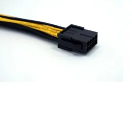 Nuovo 2024 6 pin da 8pin a doppio pin a 8 pin (6+2) 6pin scheda grafica PCI Express Adattatore di alimentazione GPU VGA Estensione splitter Cavo di alimentazione per grafica