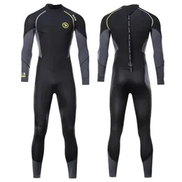 15mm Mens Long Wetsuit SBR Neoprene Material Quente Forro de Lã Ao Ar Livre Natação Caiaque Surf Drifting M4XL 240321