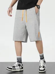 Summer Baggy Sweatshorts Men Hip Hop Streetwear Loose Jogger Short Men Straight Cotton Shorts Plus storlek 6xl 7xl 8xl 240314