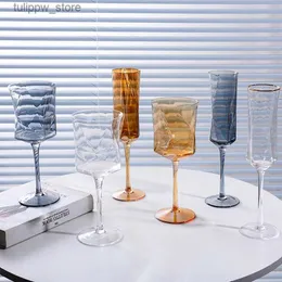 Vinglas med kreativ geometri glas kopp röd vin cup phnom penh champagne cup european enkel hem färgglad whisky cup drinkware l240323