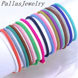 50 Pz Regolabile Filo Fortunato Corda Braccialetti a catena Oro Rame Milano Multi Colore Braccialetti a catena in cotone Uomo Donna Gioielli fai da te 240320