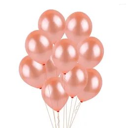 Parti Dekorasyonu 14pcs Gül Altın Yıldız Kalp Folyo Balonlar Hava Düğün Helyum Lateks Balon Mutlu Yıllar Çocuk Bebek Duş